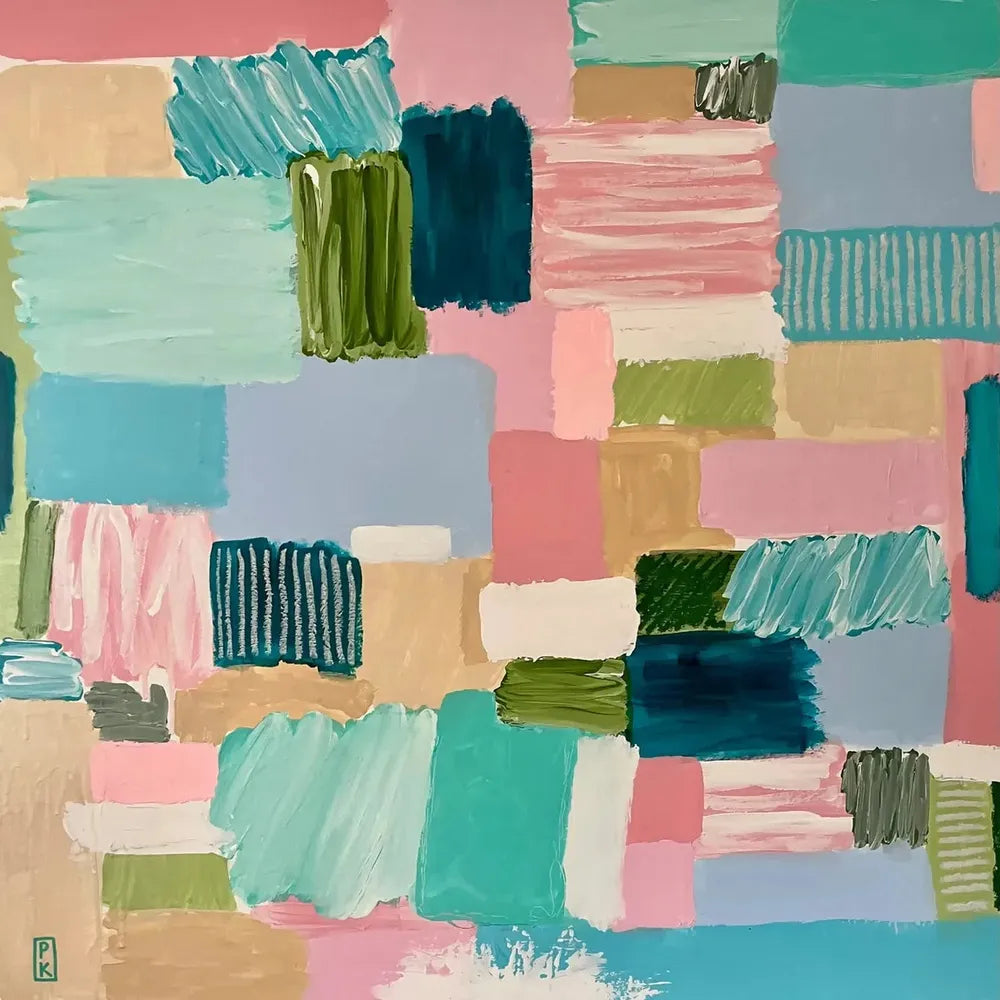 Bayside Beach Box, Original Hand-Painted Canvas By Poppy Key-by-Poppy Key-original art-Gioia