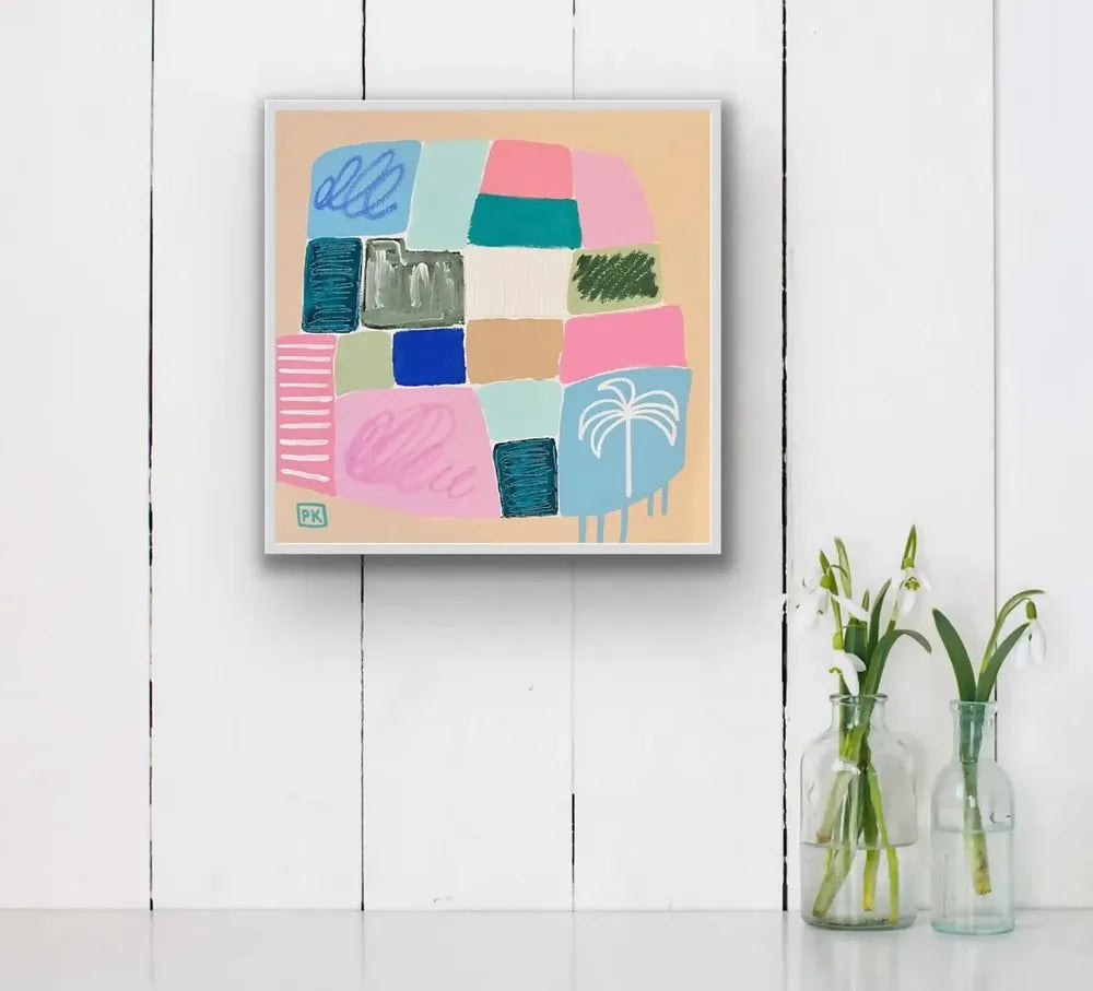 Beach Bound, Original Hand-Painted Canvas By Poppy Key-by-Poppy Key-original art-Gioia