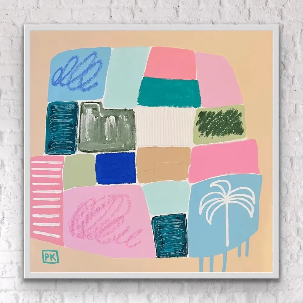 Beach Bound, Original Hand-Painted Canvas By Poppy Key-by-Poppy Key-original art-Gioia