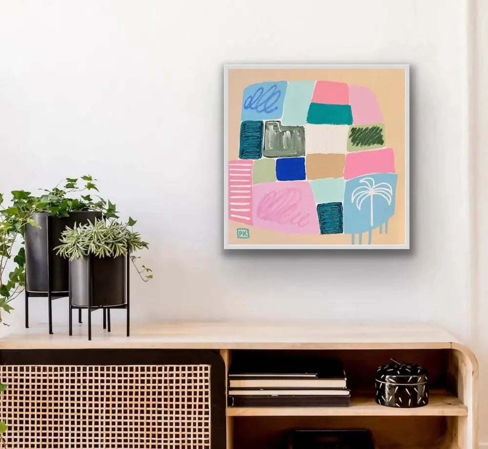 Beach Bound, Original Hand-Painted Canvas By Poppy Key-by-Poppy Key-original art-Gioia