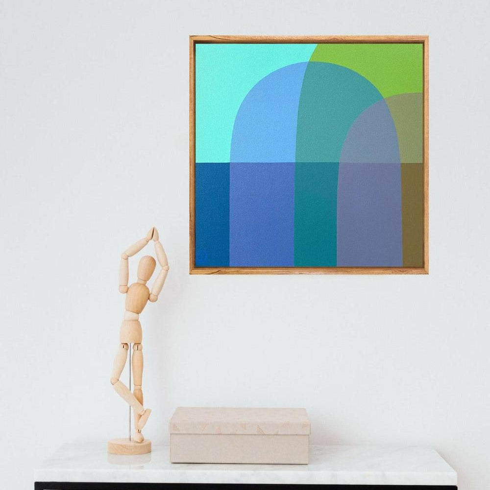Beach Days I, Original Hand-Painted Canvas By Charlotte De Pace-by-Charlotte De Pace-original art-Gioia