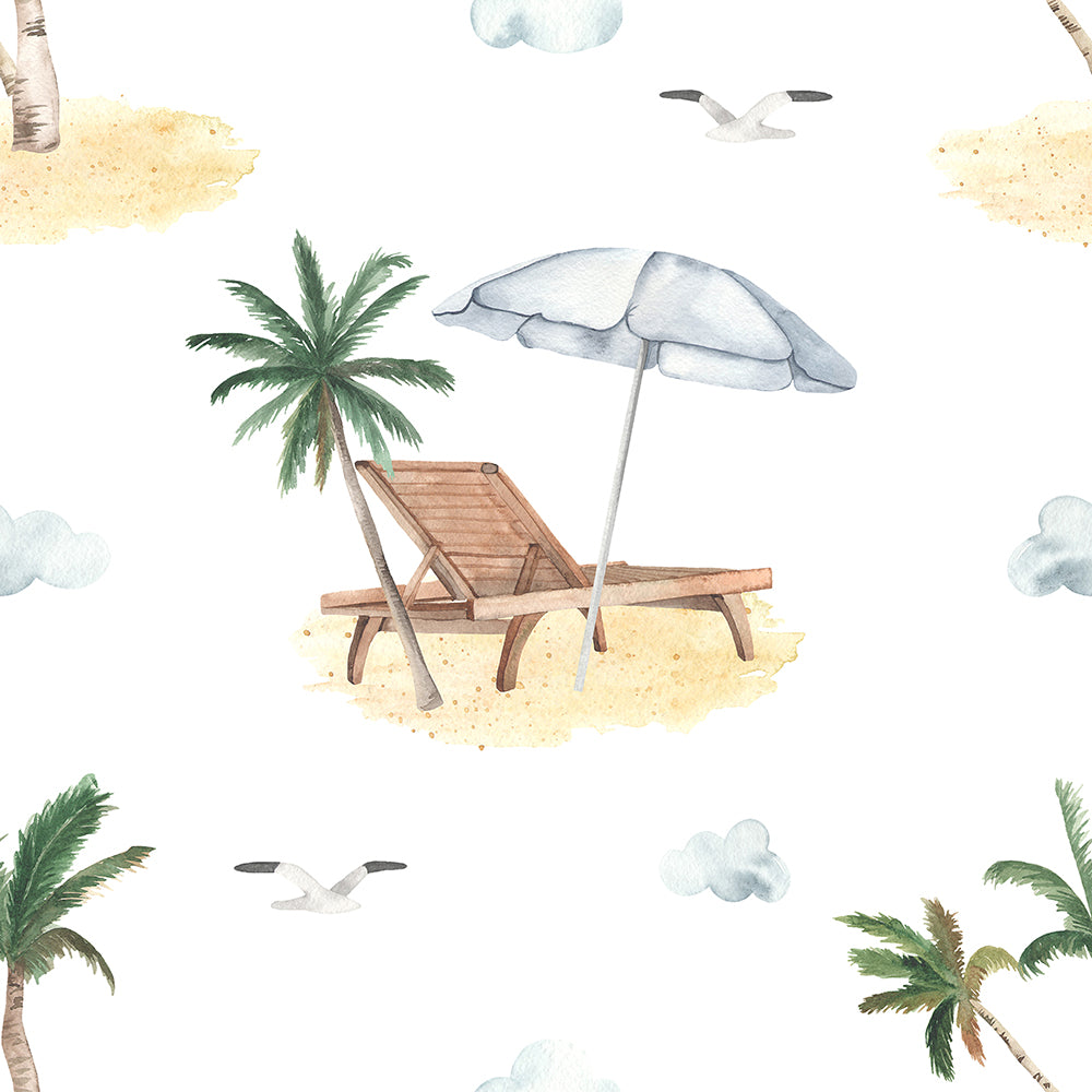 Beach Vacation-wallpaper-eco-friendly-easy-removal-Gioia Wall Art-1