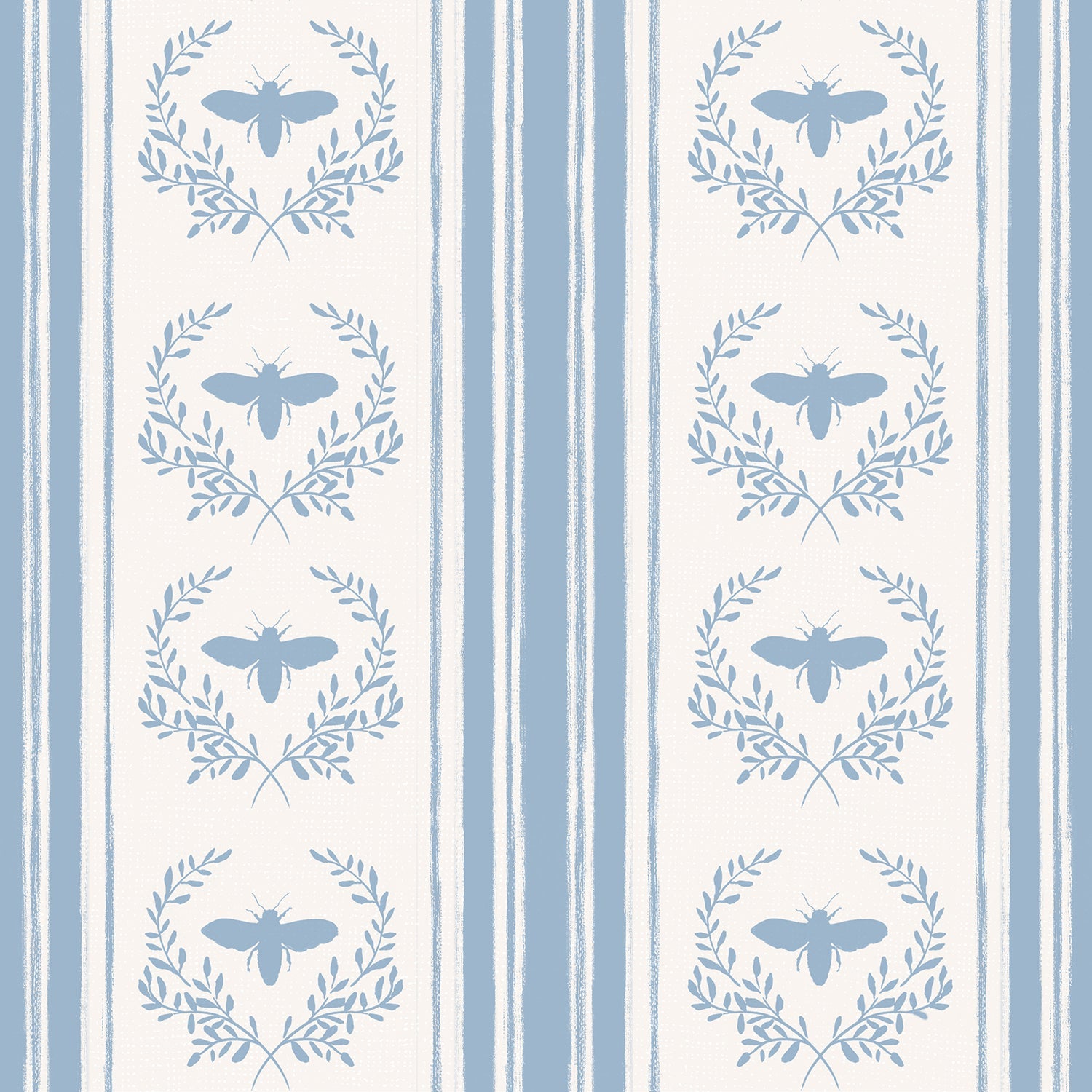 Bees and Blooms Pattern Styel F, Wallpaper