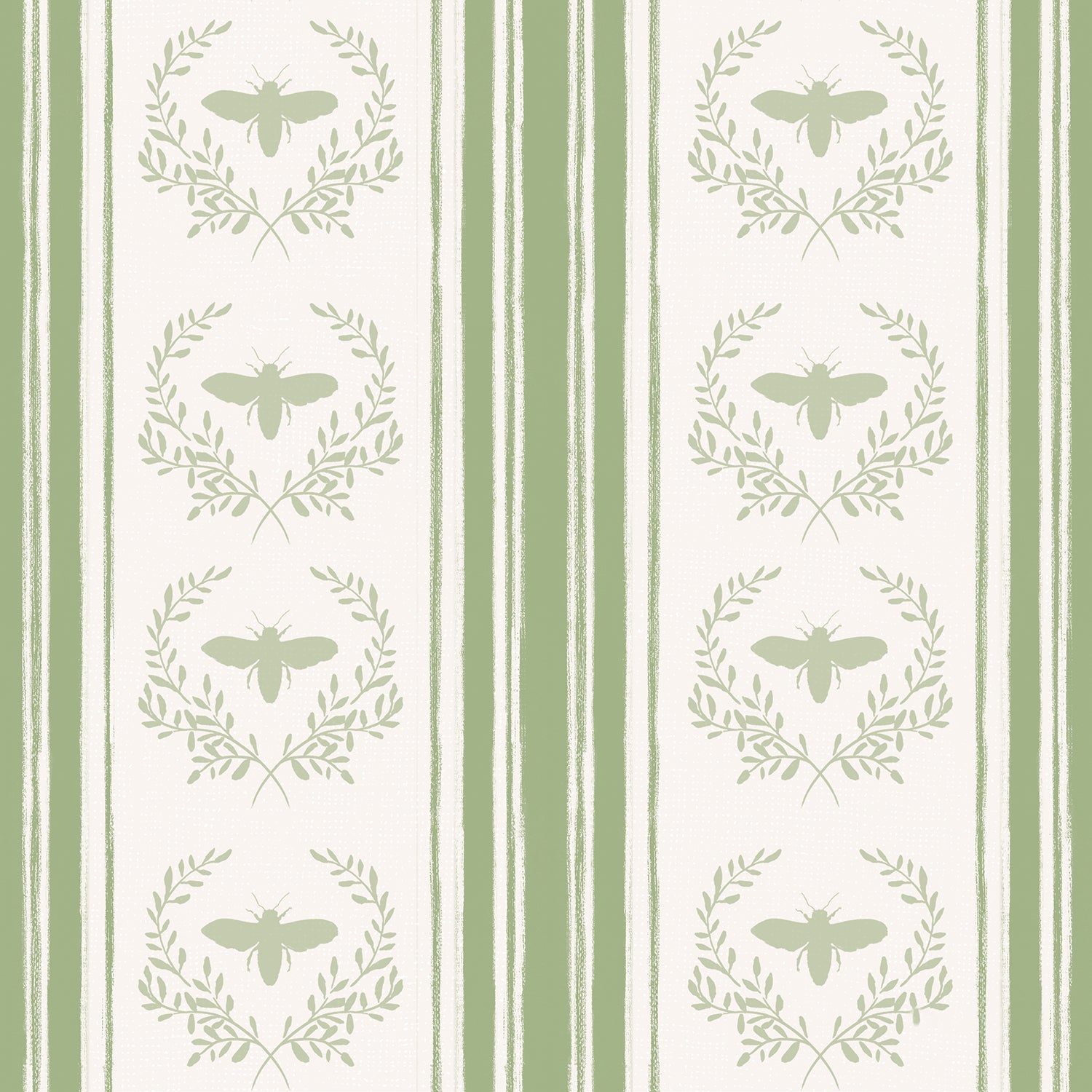 Bees and Blooms Pattern Style G, Wallpaper