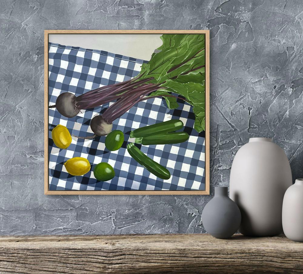 Beetroot On Table-by-Amanda Rubenstein-original art-Gioia