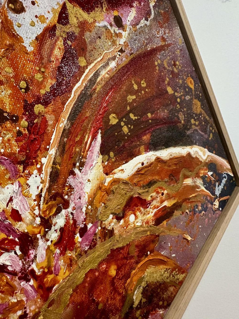 Blaze 3, Original Hand-Painted Canvas By Teagan Watts-by-Teagan Watts-original art-Gioia