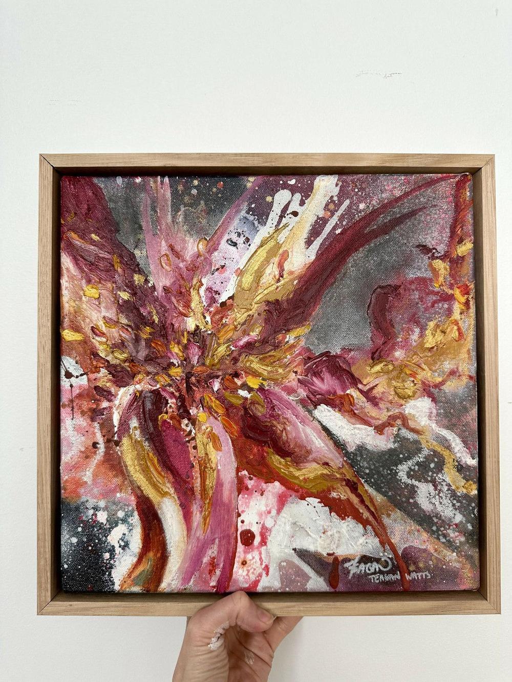 Blaze 4, Original Hand-Painted Canvas By Teagan Watts-by-Teagan Watts-original art-Gioia