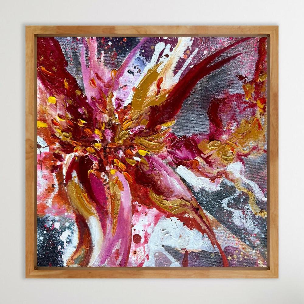 Blaze 4, Original Hand-Painted Canvas By Teagan Watts-by-Teagan Watts-original art-Gioia