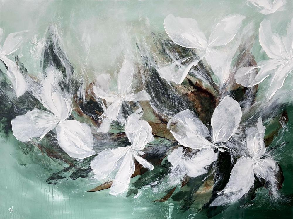 Bloom In Stillness-by-Carrie Welsh-original art-Gioia