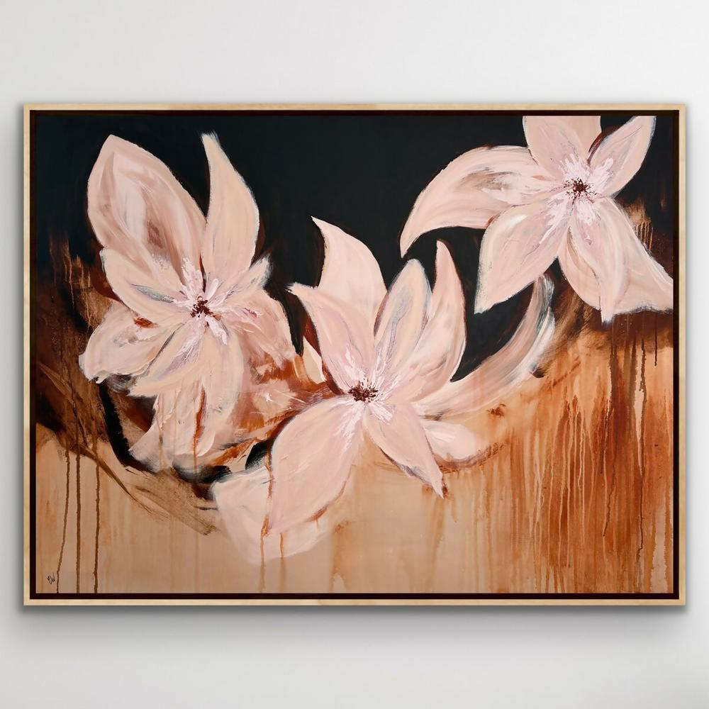 Blooming In Blush-by-Carrie Welsh-original art-Gioia