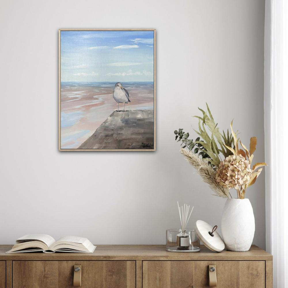 Blue Birds Eye View, Original Hand-painted Artwork By Meredith Howse-by-Meredith Howse-original art-Gioia
