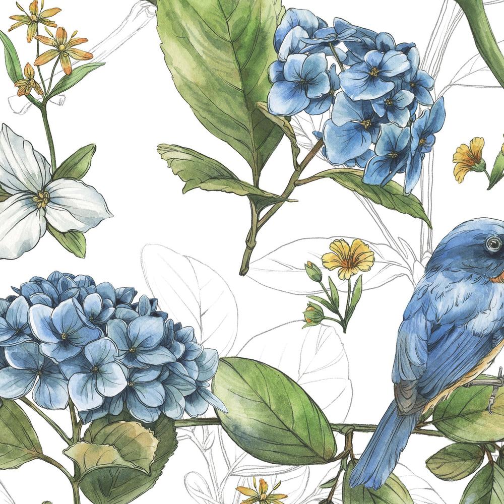 Blue Botanica Pattern IA-wallpaper-eco-friendly-easy-removal-Leslie Trimbach-3