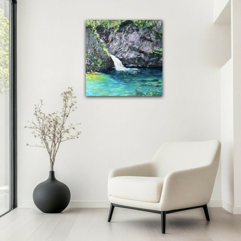 Blue Eye. Original Hand-Painted Canvas By Meredith Howse-by-Meredith Howse-original art-Gioia