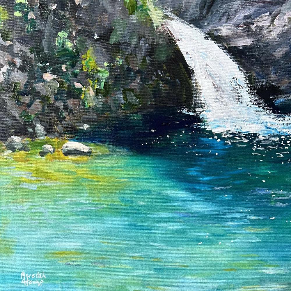 Blue Eye. Original Hand-Painted Canvas By Meredith Howse-by-Meredith Howse-original art-Gioia