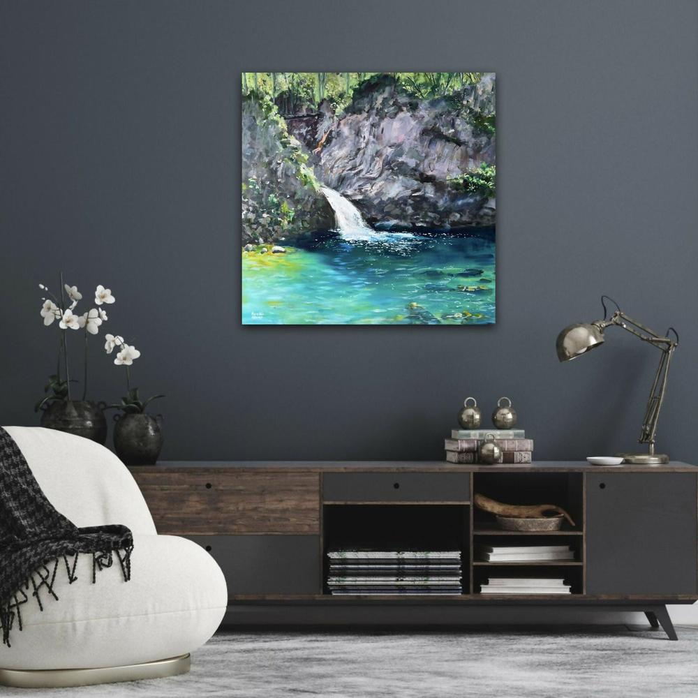 Blue Eye. Original Hand-Painted Canvas By Meredith Howse-by-Meredith Howse-original art-Gioia