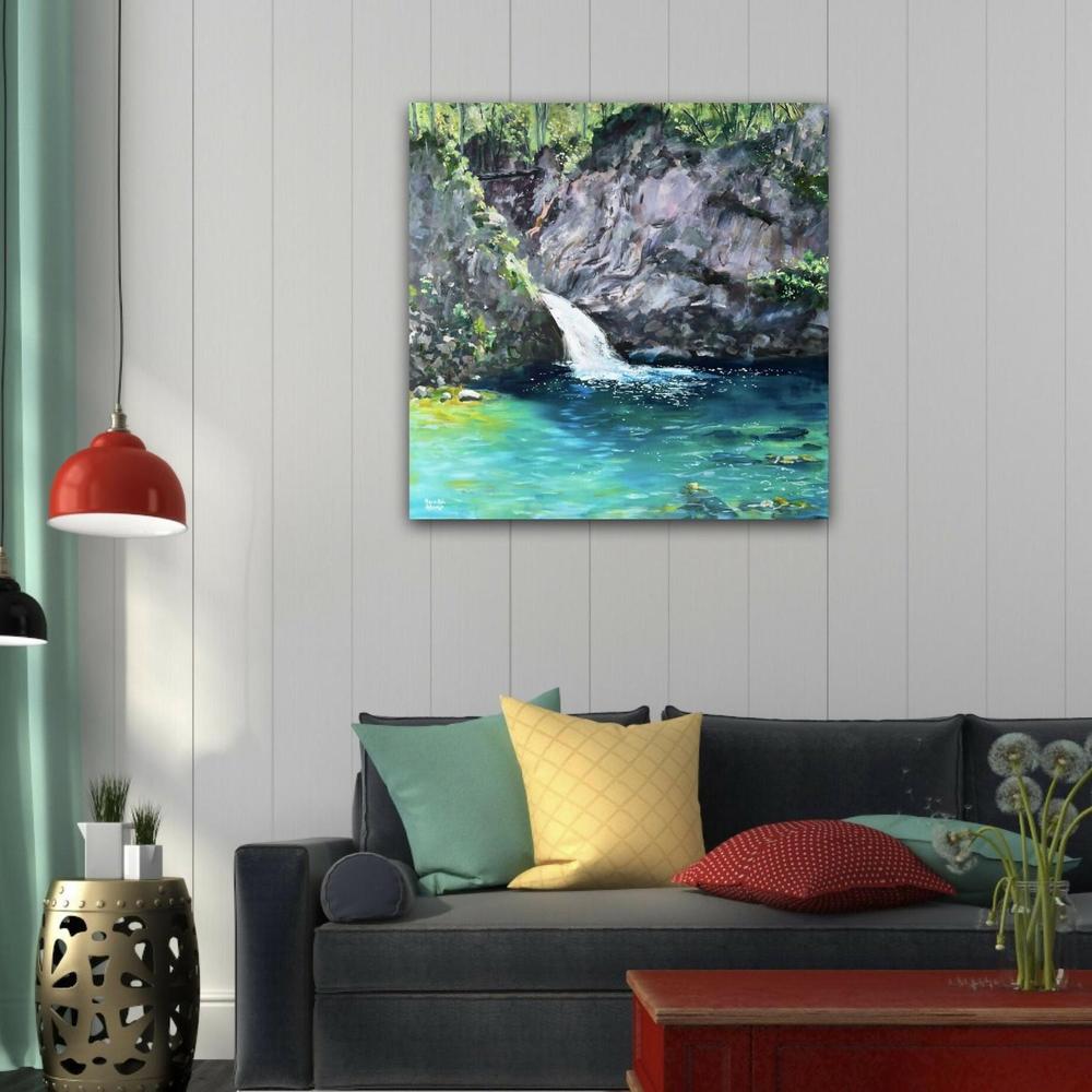 Blue Eye. Original Hand-Painted Canvas By Meredith Howse-by-Meredith Howse-original art-Gioia