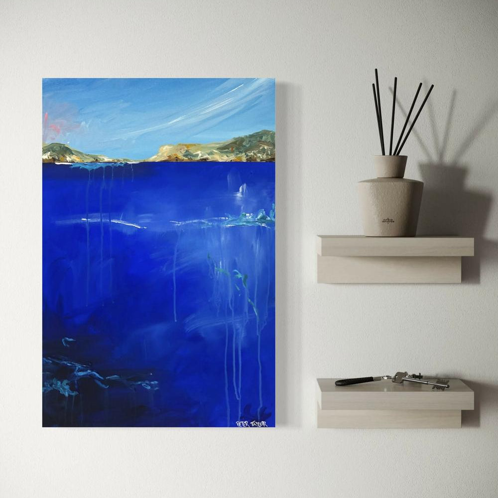 Blue Harbour Day-by-Peter Taylor-original art-Gioia