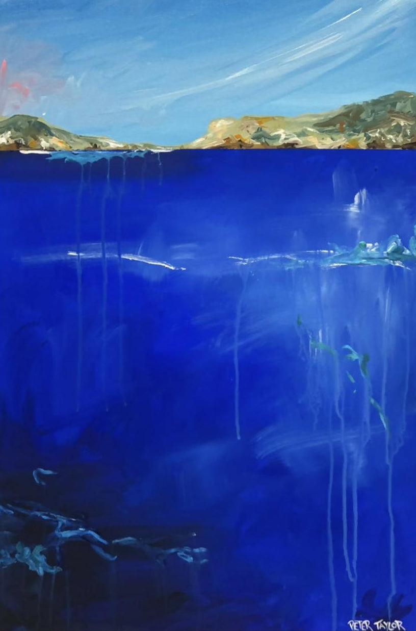 Blue Harbour Day-by-Peter Taylor-original art-Gioia