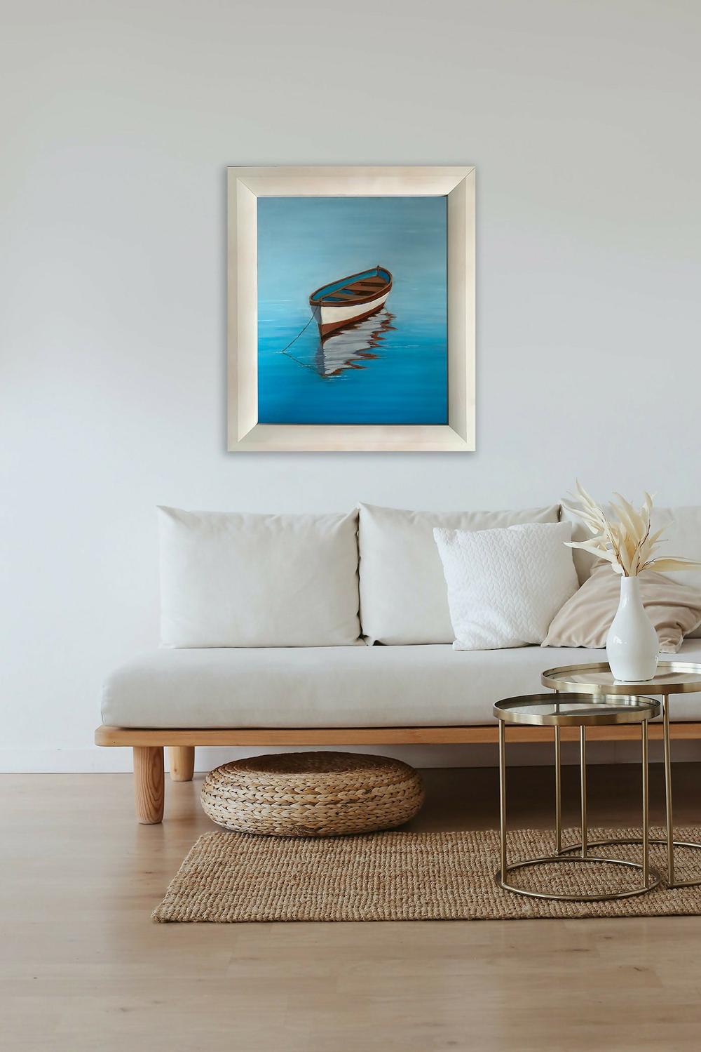 Blue on Blue-by-Pamela Gleeson-original art-Gioia