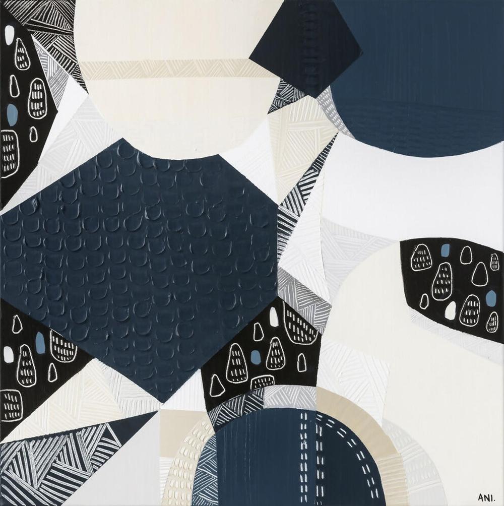 Bluestone Heritage 1, Original Hand-Painted Canvas By Ani Ipradjian-by-Ani Ipradjian-original art-Gioia