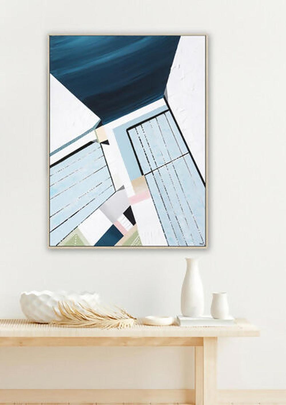 Bondi Icebergs 1, Original Hand-Painted Canvas By Ani Ipradjian-by-Ani Ipradjian-original art-Gioia