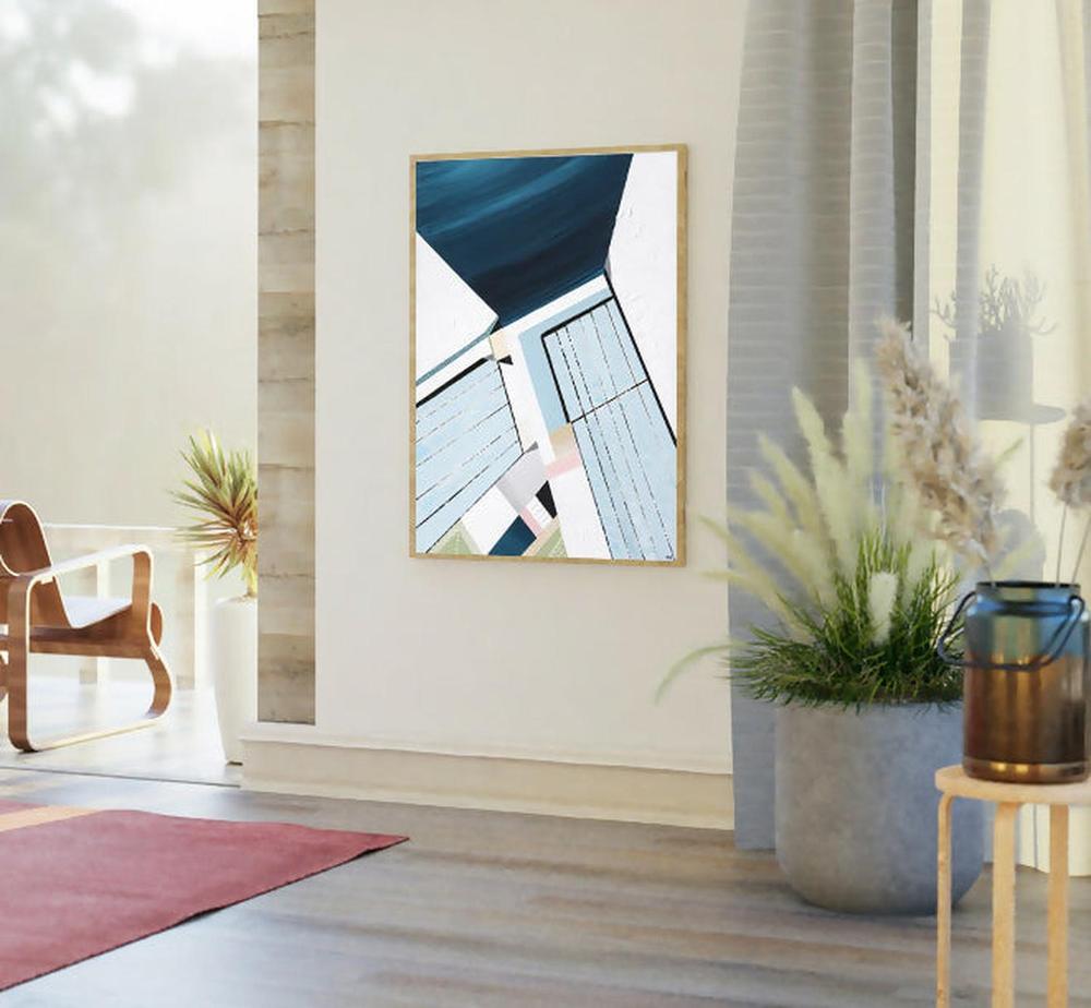Bondi Icebergs 1, Original Hand-Painted Canvas By Ani Ipradjian-by-Ani Ipradjian-original art-Gioia