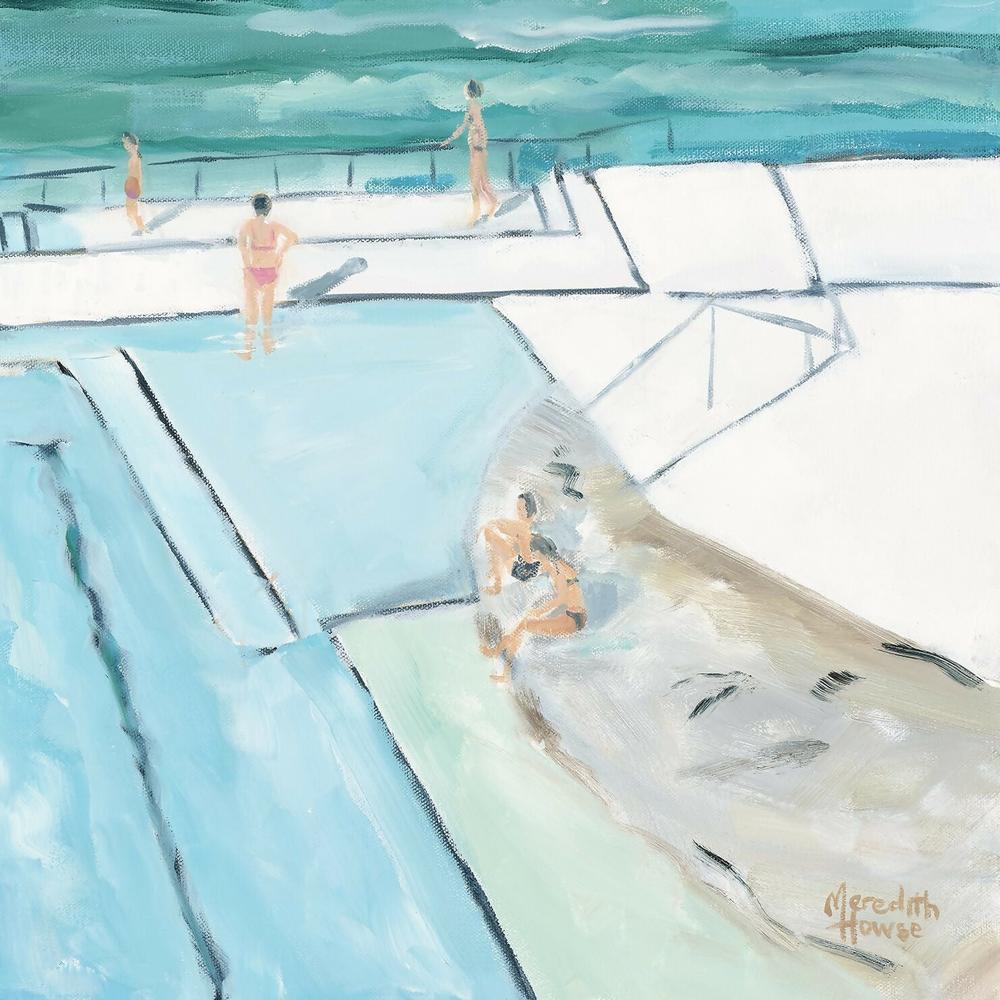Bondi Icebergs Swim. Original Hand-Painted Canvas By Meredith Howse-by-Meredith Howse-original art-Gioia