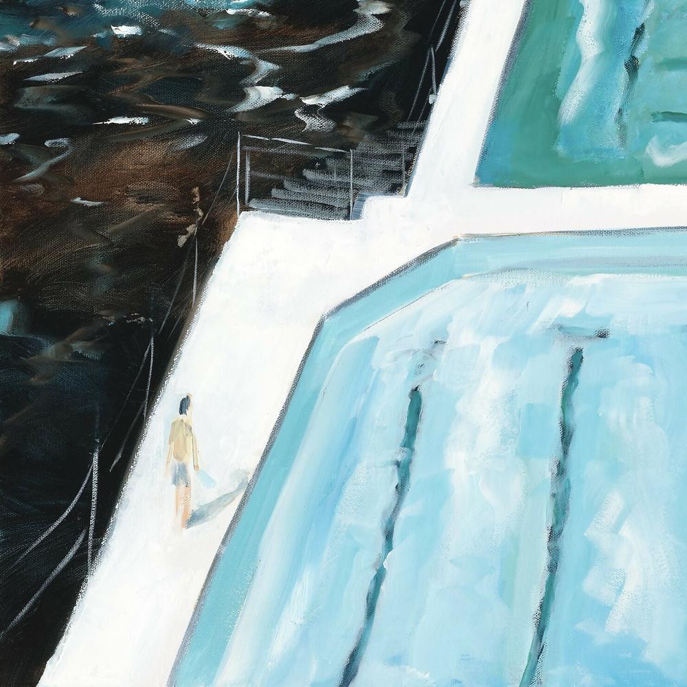 Bondi Icebergs Swim. Original Hand-Painted Canvas By Meredith Howse-by-Meredith Howse-original art-Gioia