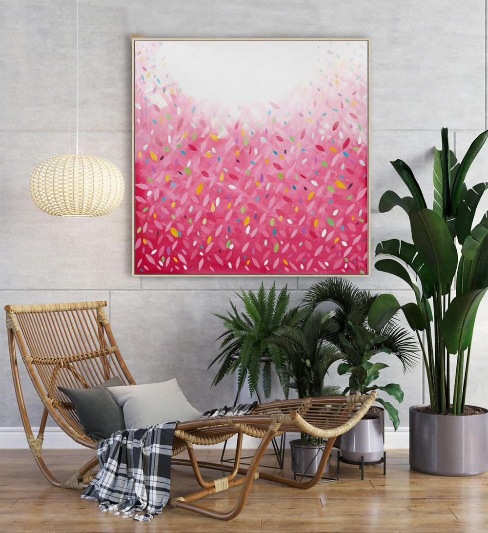 Bonds Confetti Leaves-by-Ani Ipradjian-original art-Gioia