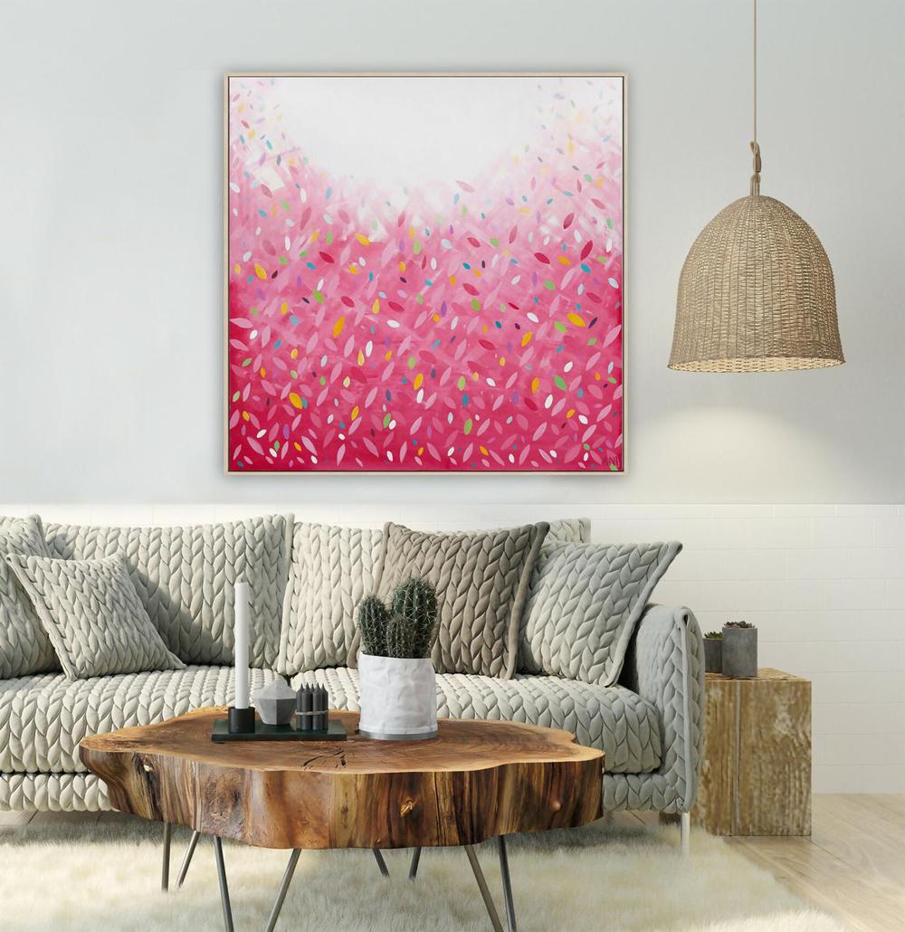 Bonds Confetti Leaves-by-Ani Ipradjian-original art-Gioia