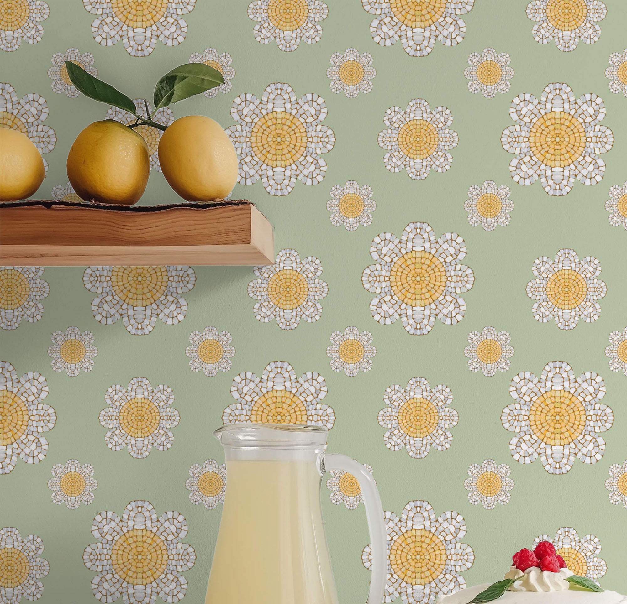 Botanical Mosaic Pattern IXB