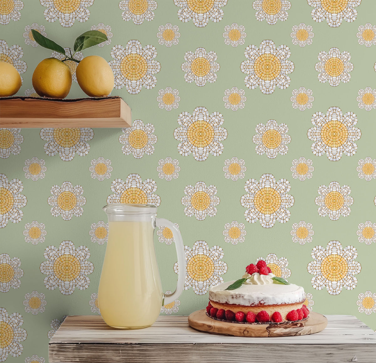 Botanical Mosaic Pattern IXB