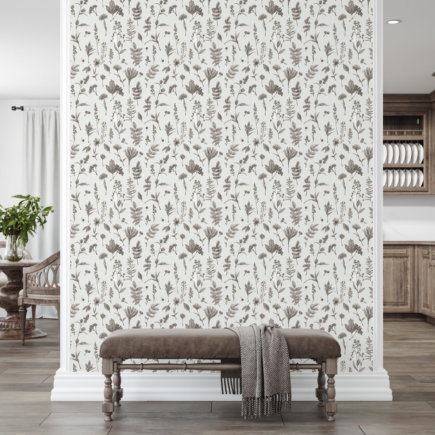 Bountiful Harvest Pattern I, Style B, Wallpaper