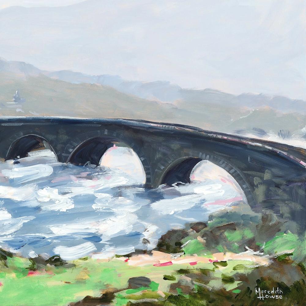 Bridge to Skye, Original Hand-Painted Canvas By Meredith Howse-by-Meredith Howse-original art-Gioia