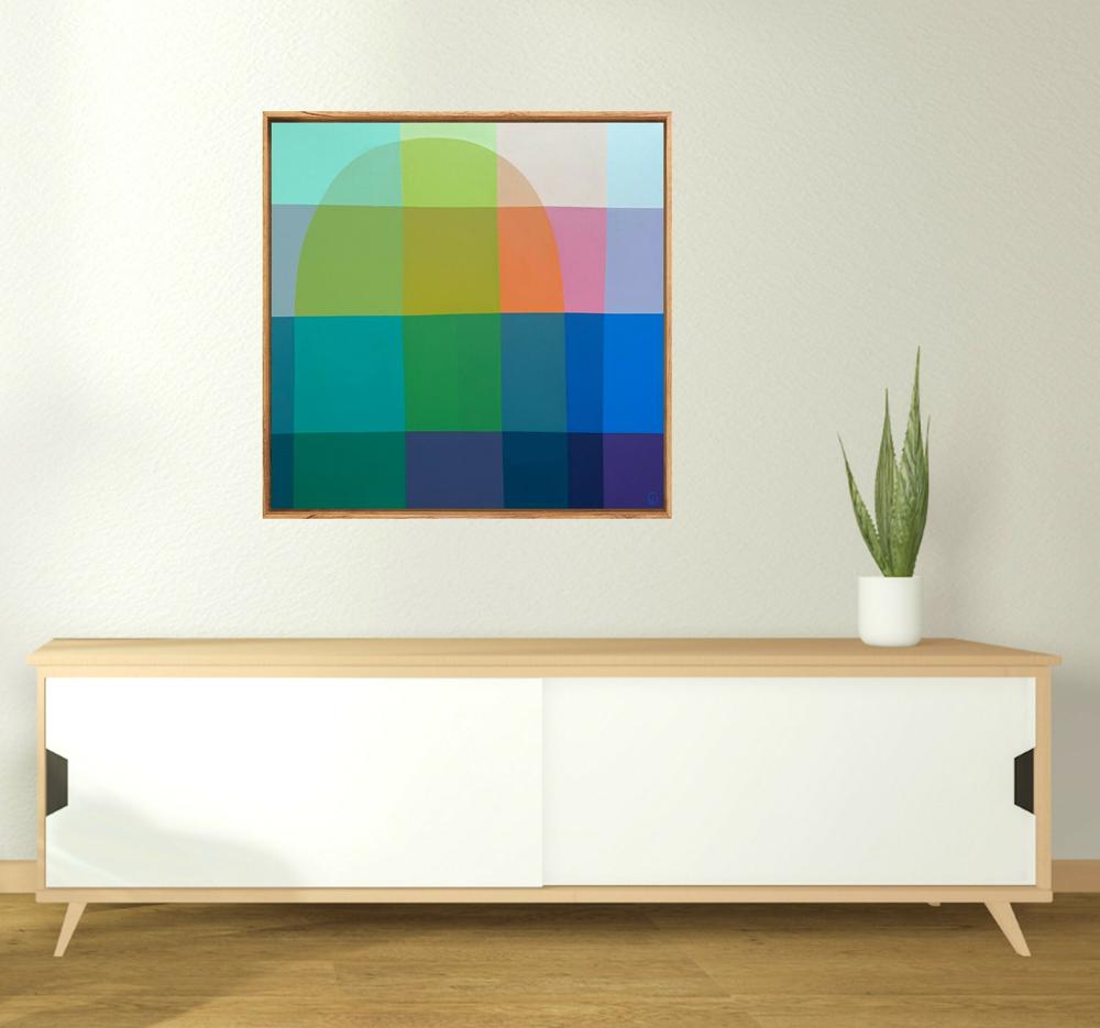 Bright Side, Original Hand-Painted Canvas by Charlotte De Pace-by-Charlotte De Pace-original art-Gioia
