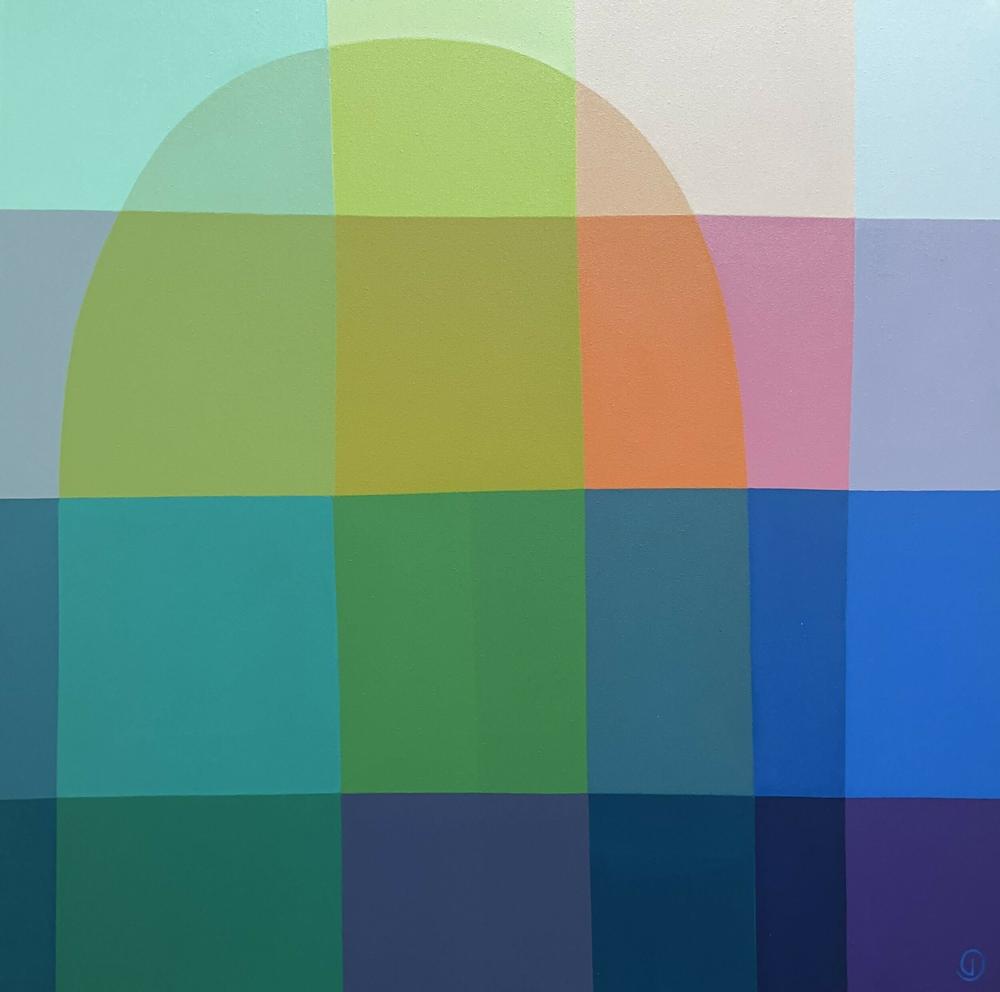 Bright Side, Original Hand-Painted Canvas by Charlotte De Pace-by-Charlotte De Pace-original art-Gioia