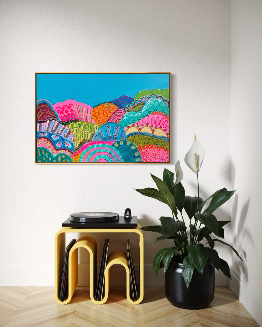 Bright Side of Remote-by-Lindy Farley-original art-Gioia