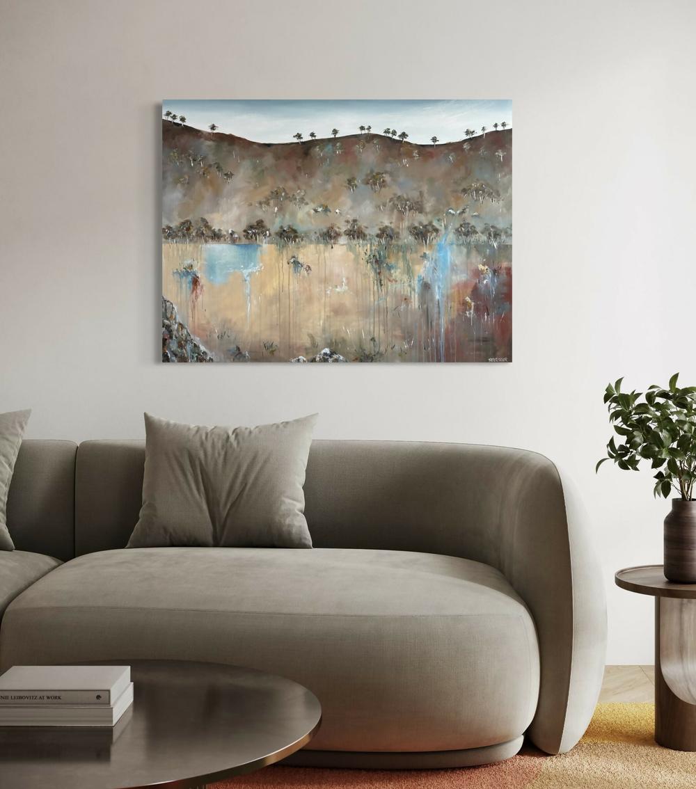 Brown Country Dreaming-by-Peter Taylor-original art-Gioia