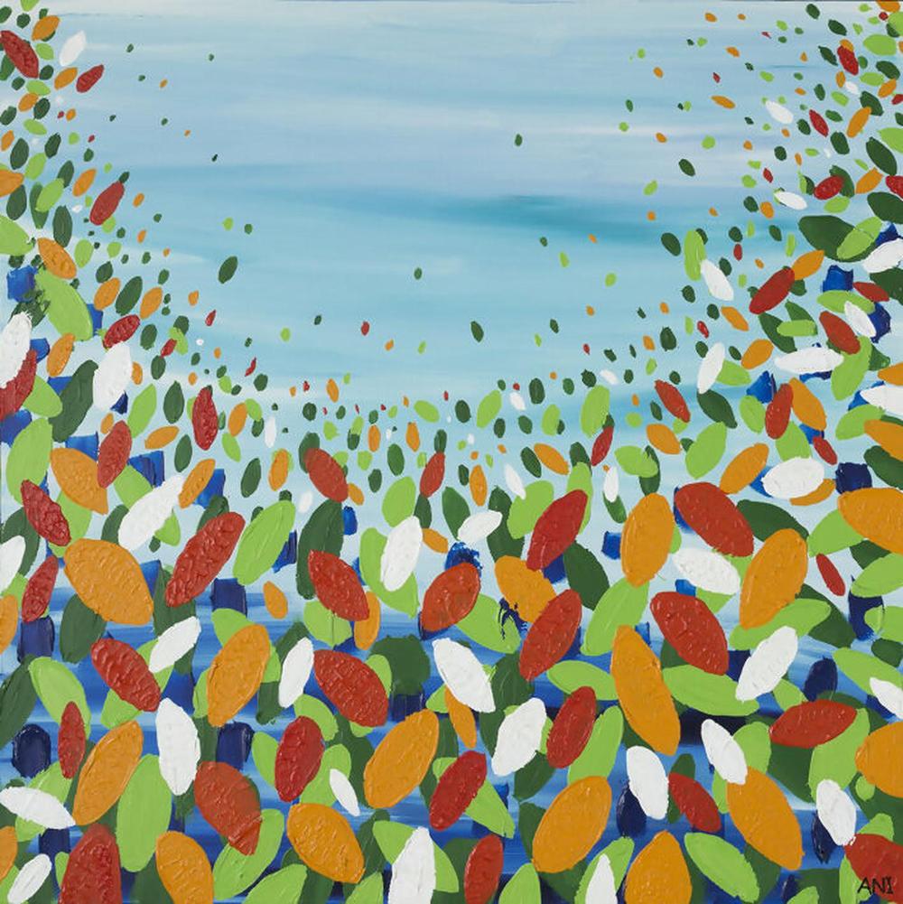 Chakra Leaves-by-Ani Ipradjian-original art-Gioia