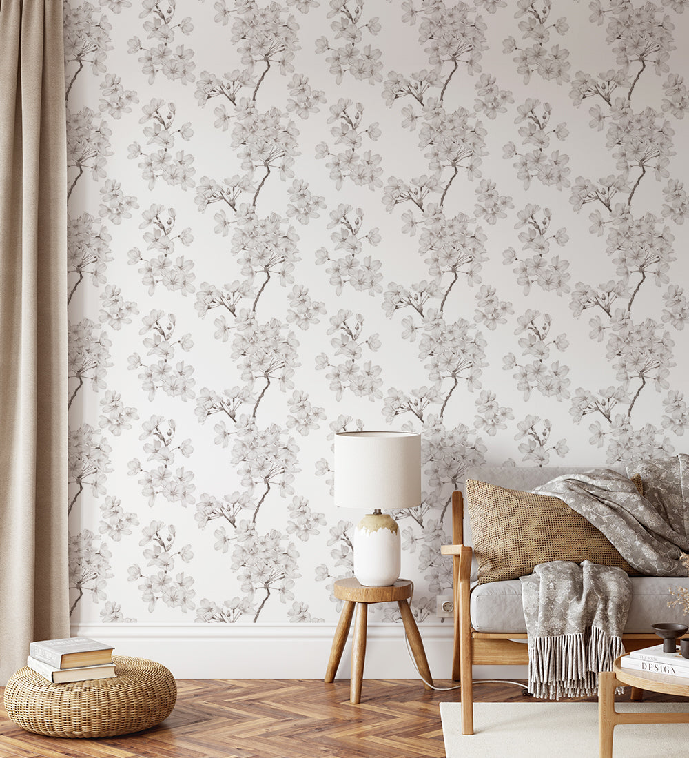 Cherry Blossum, Style C, Wallpaper