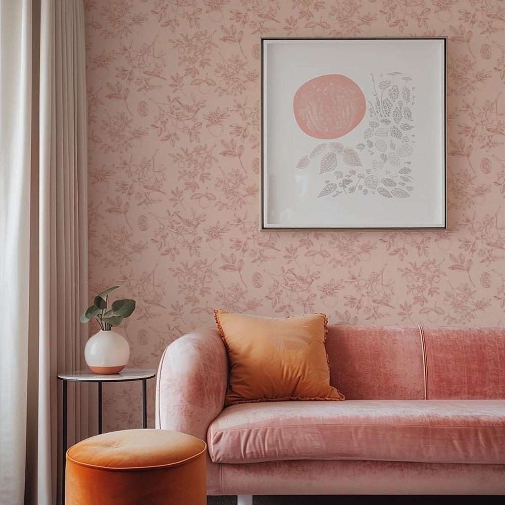 Citrus Wings Pattern IIF-wallpaper-eco-friendly-easy-removal-Beth Grove-5