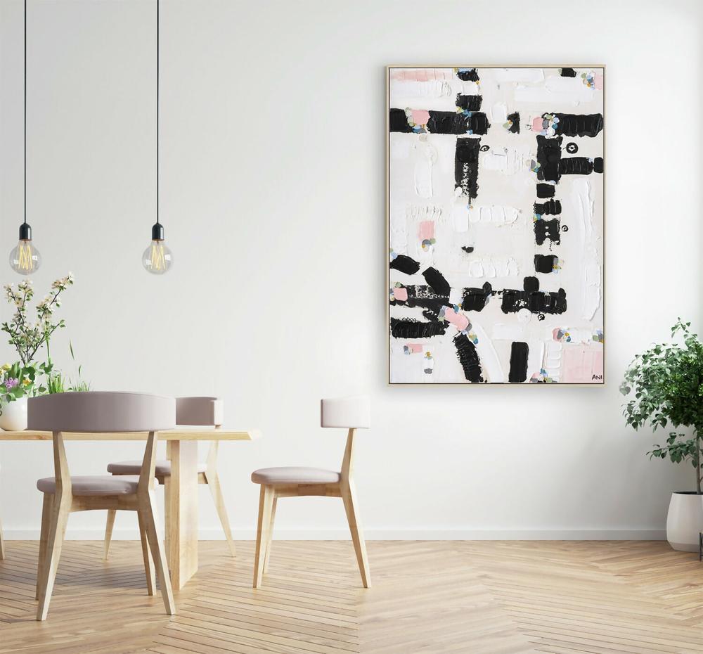 City Lights 2, Original Hand-Painted Canvas By Ani Ipradjian-by-Ani Ipradjian-original art-Gioia