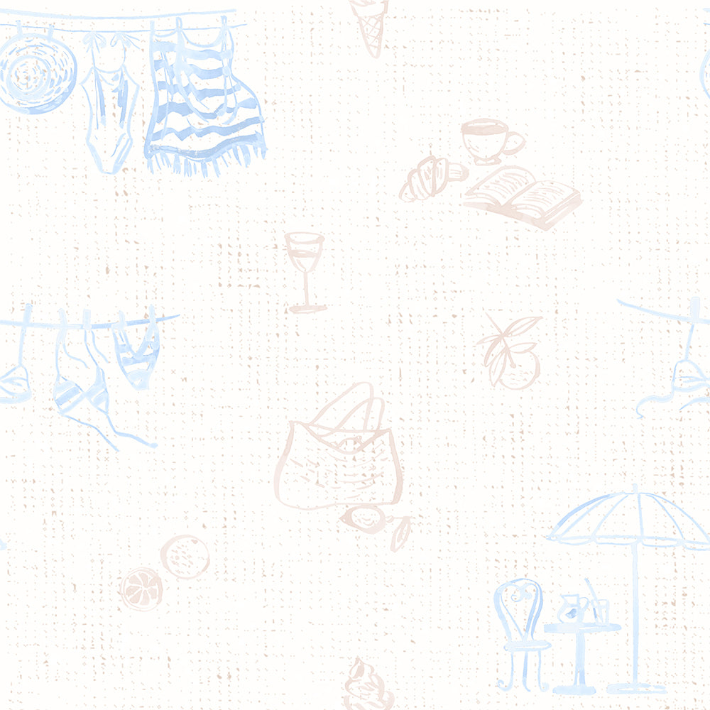 Coastal Beach Memories-wallpaper-eco-friendly-easy-removal-Gioia Wall Art-1