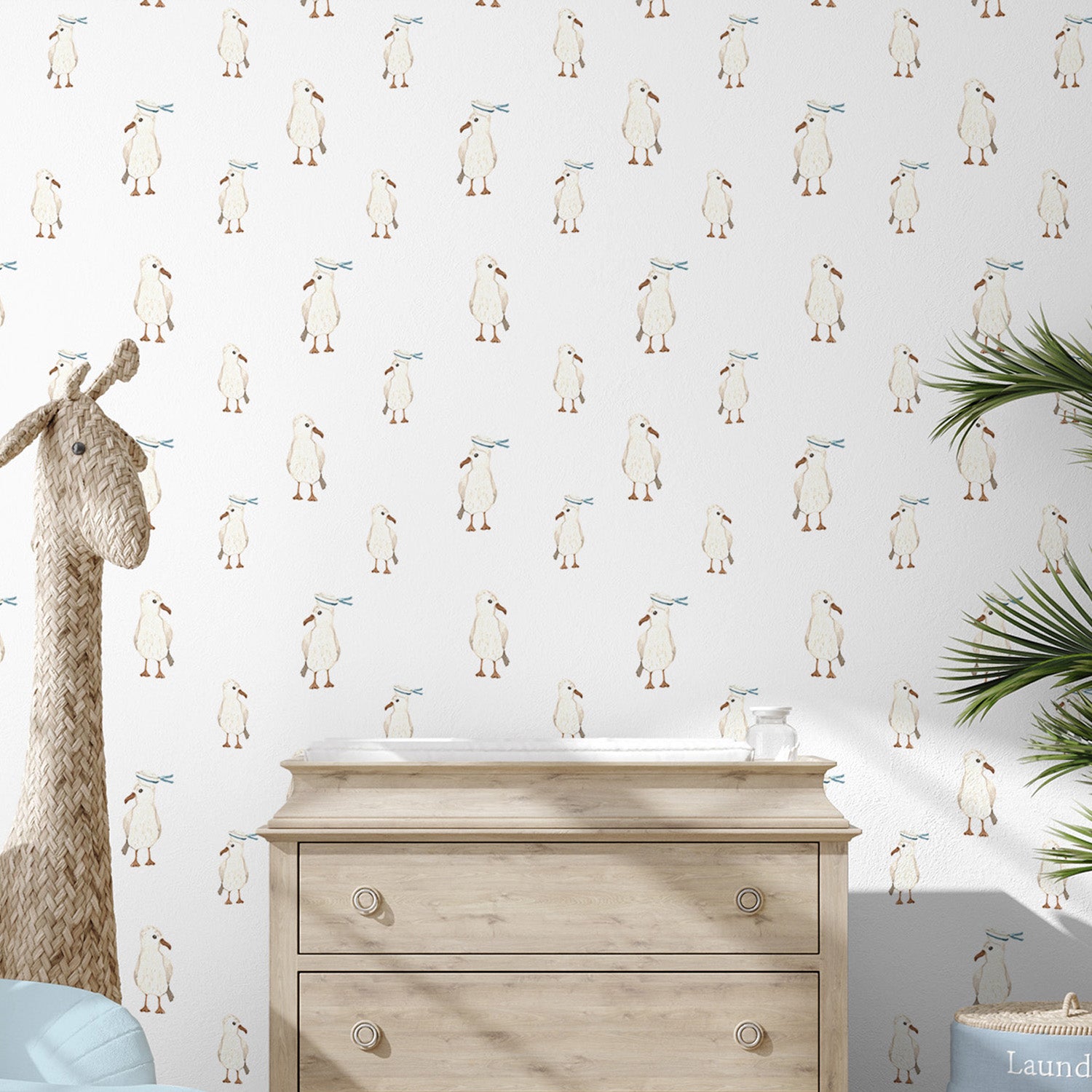 Coastal Bird-wallpaper-eco-friendly-easy-removal-Gioia Wall Art-2