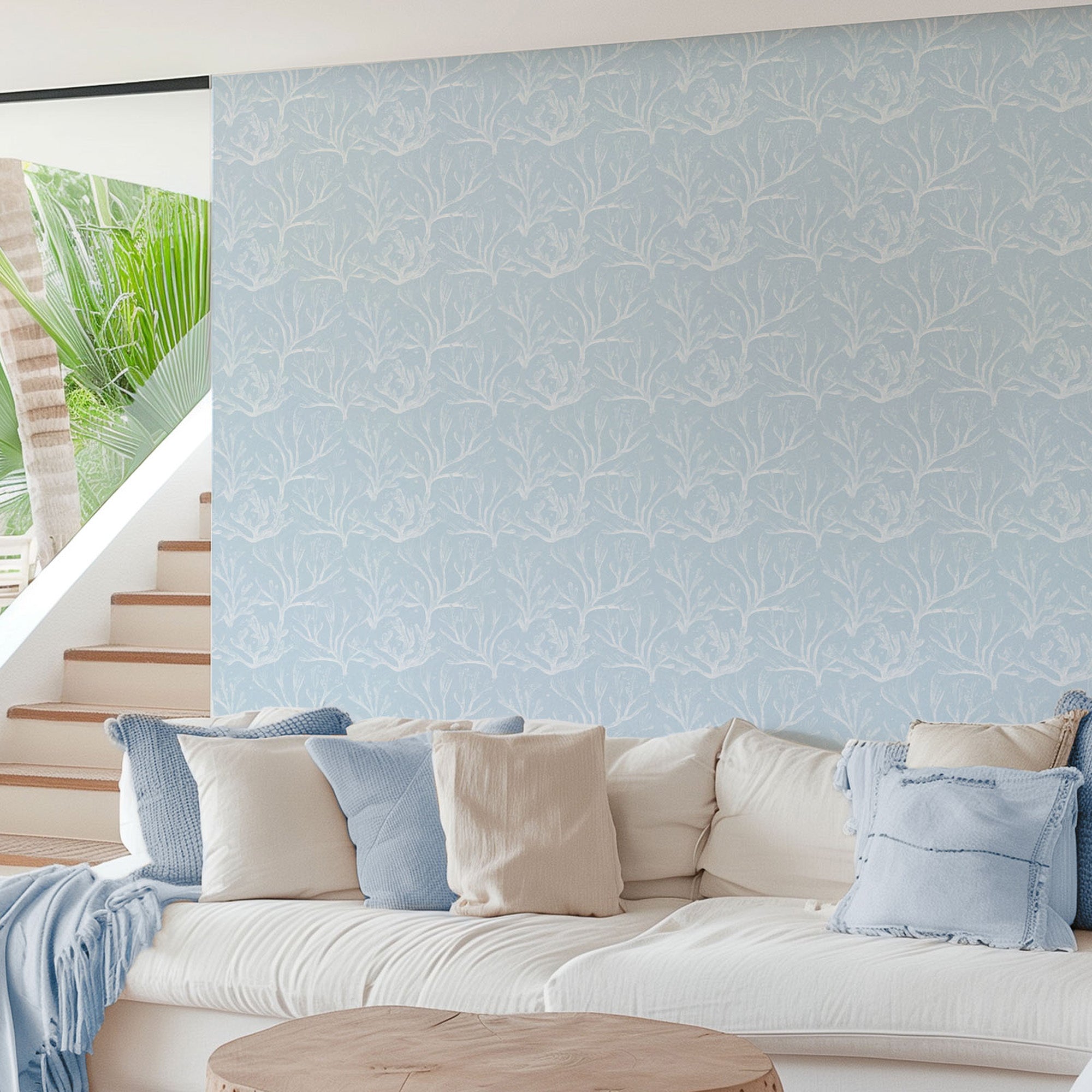 Coastal Blue Coral Reef-wallpaper-eco-friendly-easy-removal-Gioia Wall Art-2
