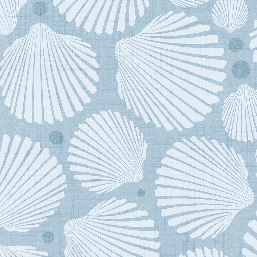Coastal Blue Scallops-wallpaper-eco-friendly-easy-removal-Gioia Wall Art-3