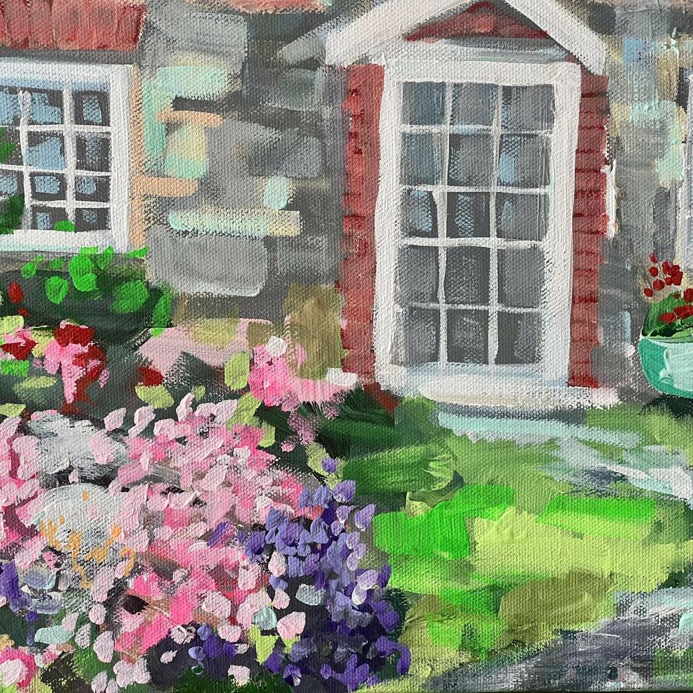 Coastal Cottage, Wales. Original painting by Meredith Howse.-by-Meredith Howse-original art-Gioia