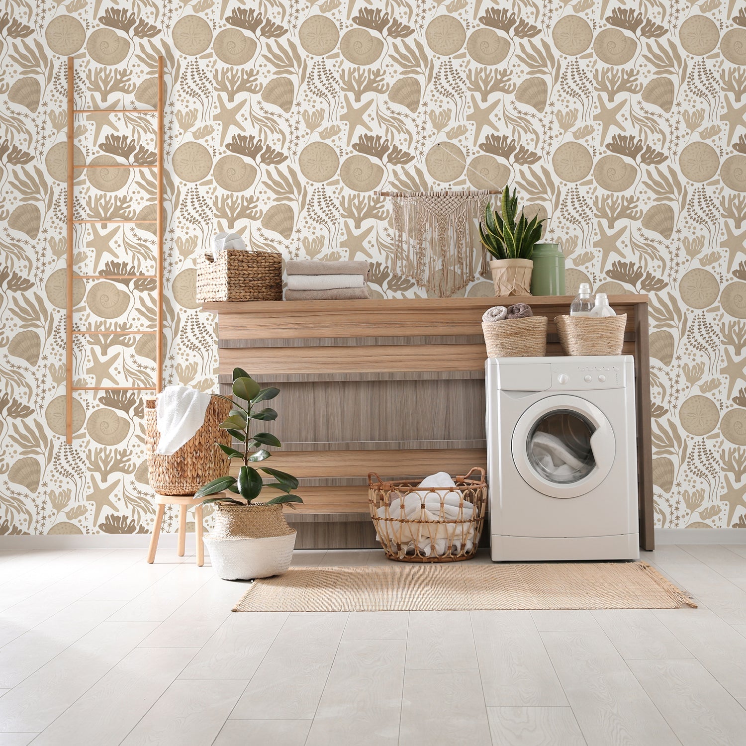 Coastal Currents Pattern, Style B, Wallpaper