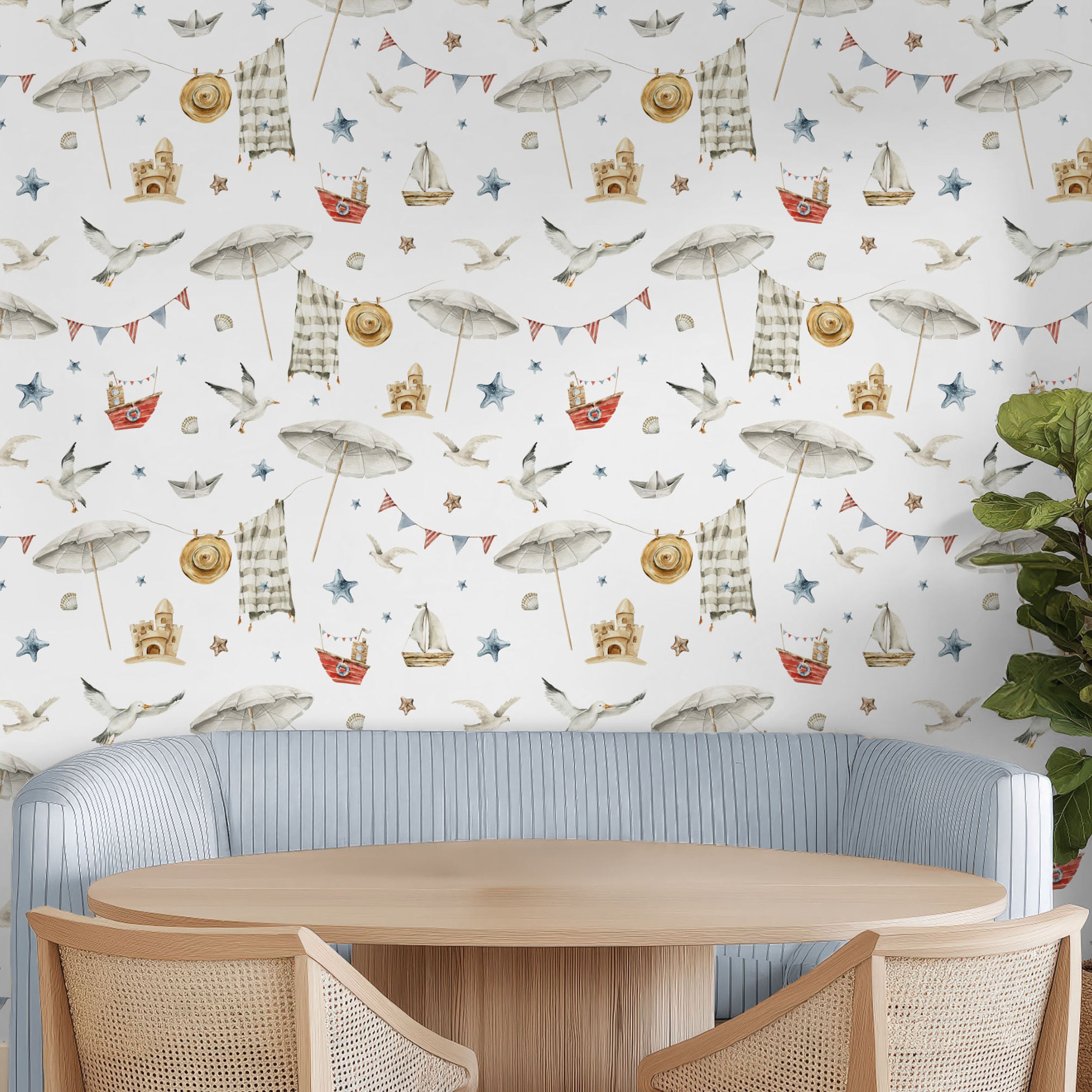 Coastal Memories-wallpaper-eco-friendly-easy-removal-Gioia Wall Art-2