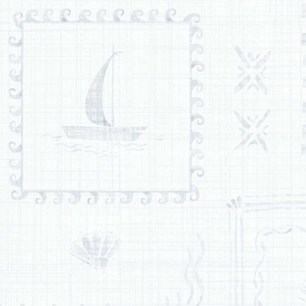 Coastal Stamps On Faded Slate-wallpaper-eco-friendly-easy-removal-Gioia Wall Art-3